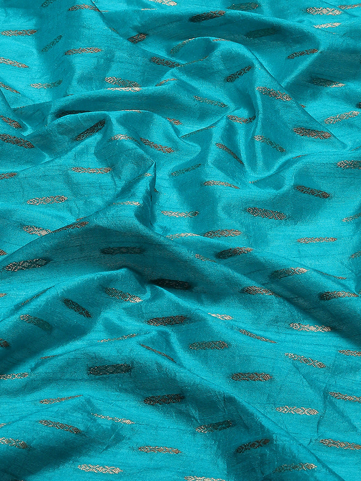 Zari Border Booti Woven Handloom Saree