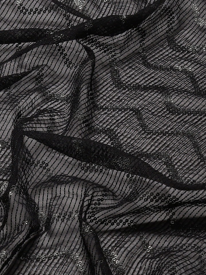 Sequin Embroidered Georgette Saree