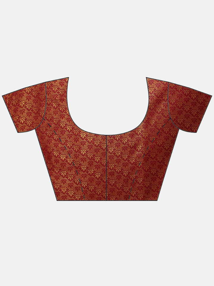 Plain Zari Border Handloom Woven Saree