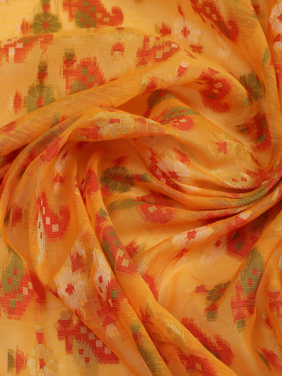 Resham Woven Design Cotton Saree