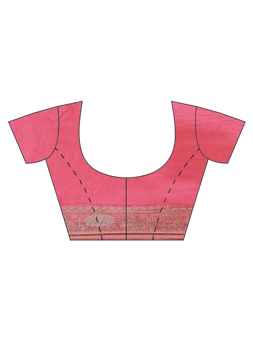 Zari Border Booti Banarasi Woven Saree