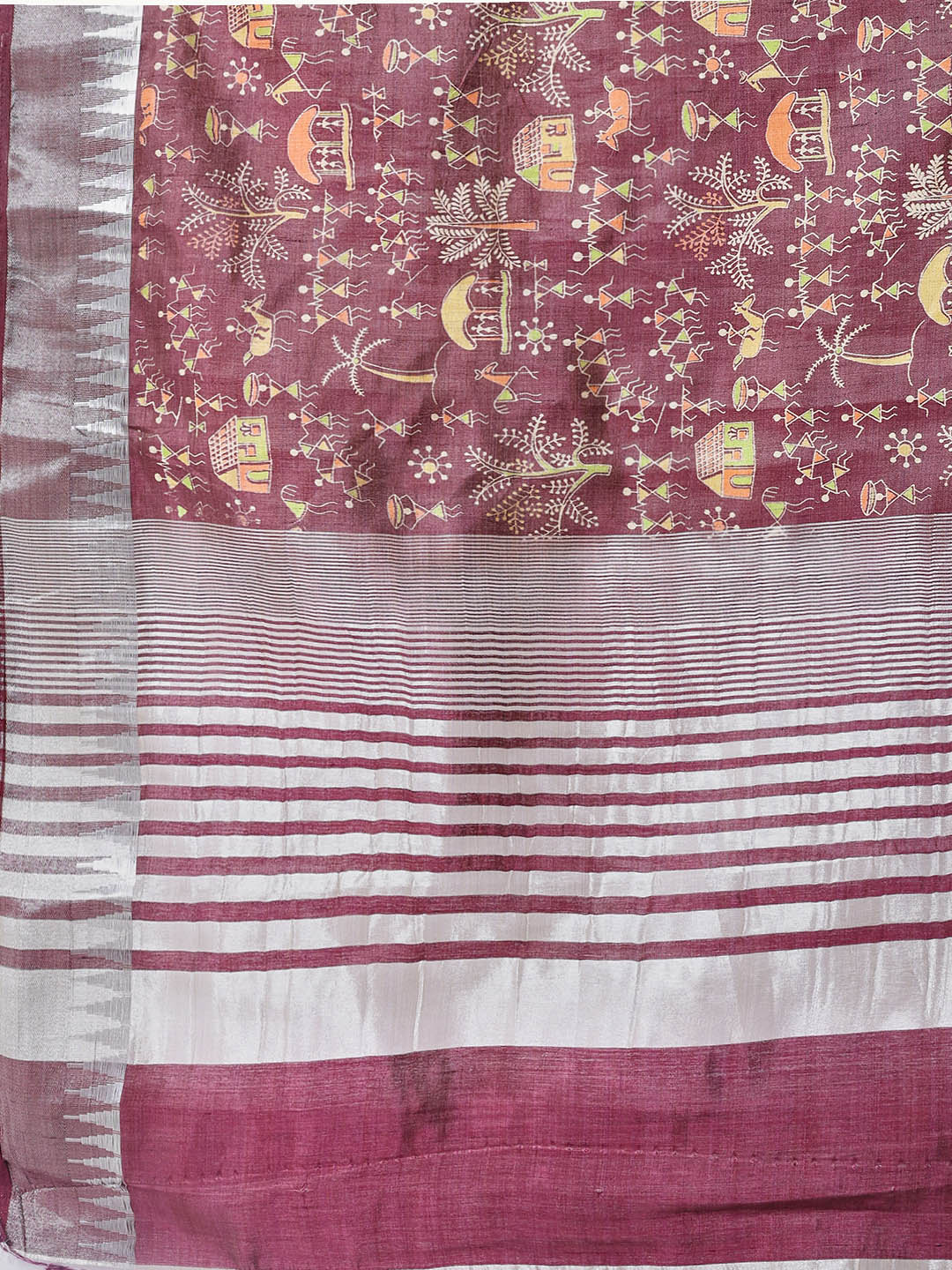 Digital Printed Art Silk Saree