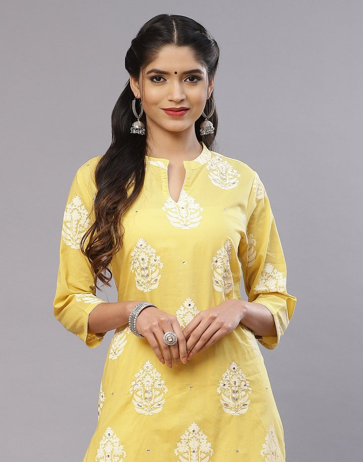 Cotton Printed Kurti Palazzo Set