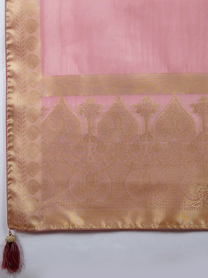 Woven Design Linen Blend Saree
