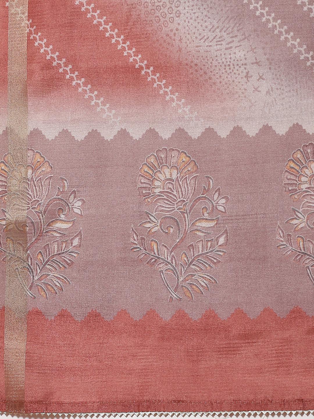 Neck Embroidered Art Tussar Unstitched Suit Piece With Dupatta