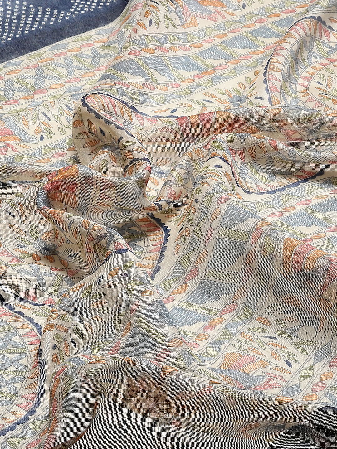 Madhubani Printed Cotton Saree
