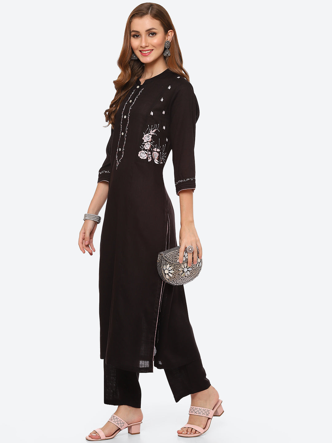 Printed Cotton Kurta With Pant
