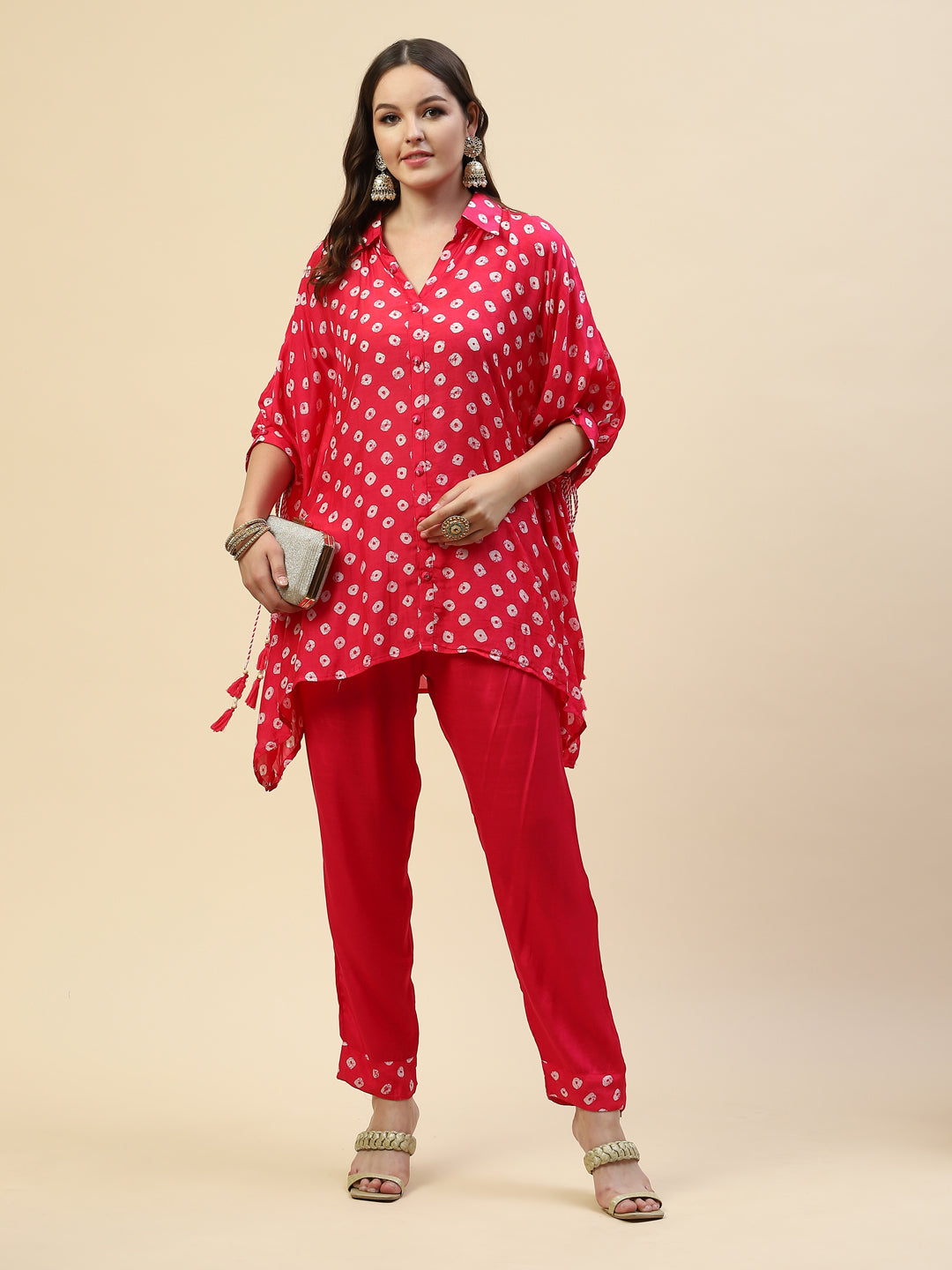 Printed Muslin Kurta With Pants