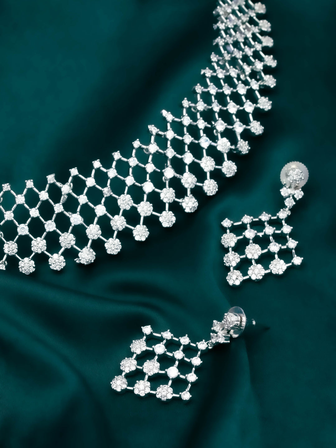 AD Necklace Set With Earrings