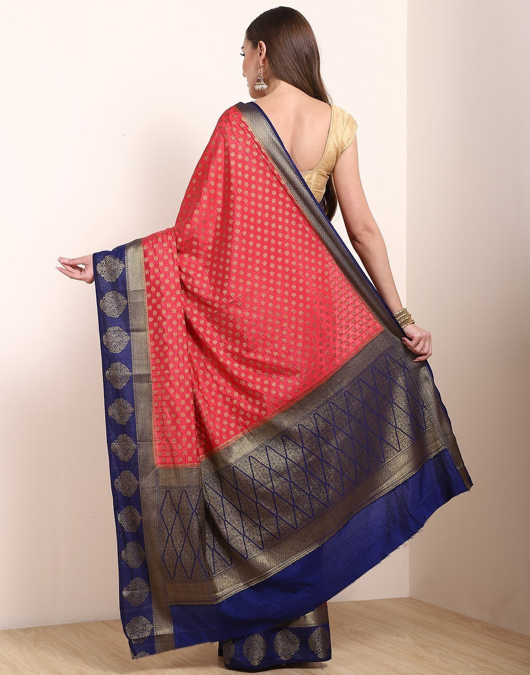 MBZ Meena Bazaar-Rani Art Handloom Saree