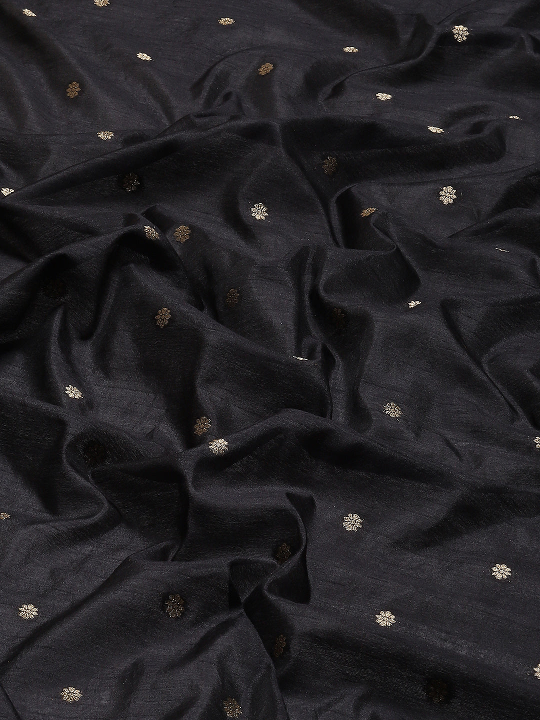 Plain Zari Booti Handloom Woven Saree