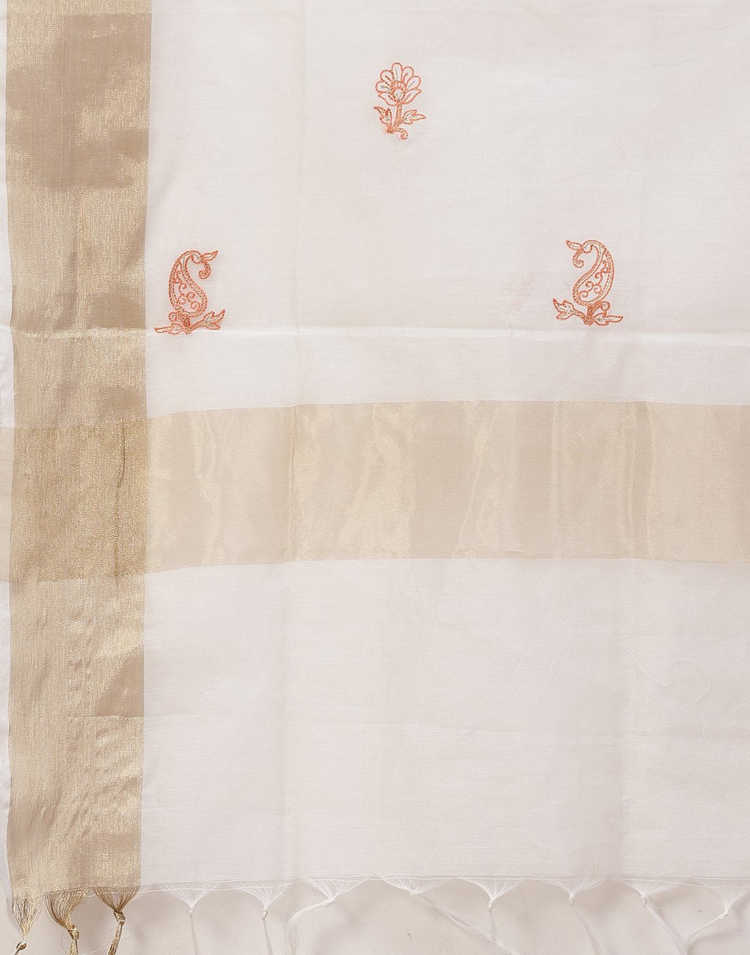 Chanderi Embroidered Suit Piece
