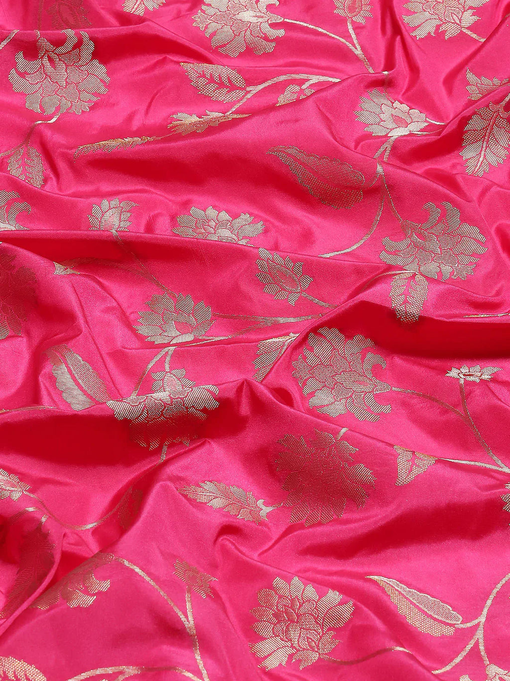 Floral Zari Jaal Handloom Woven Saree