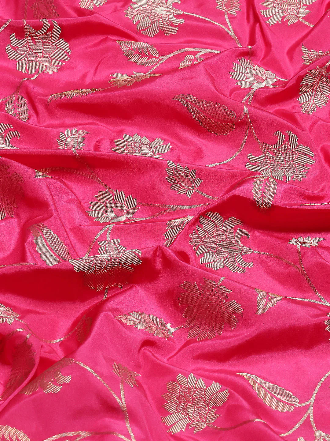 Floral Zari Jaal Handloom Woven Saree