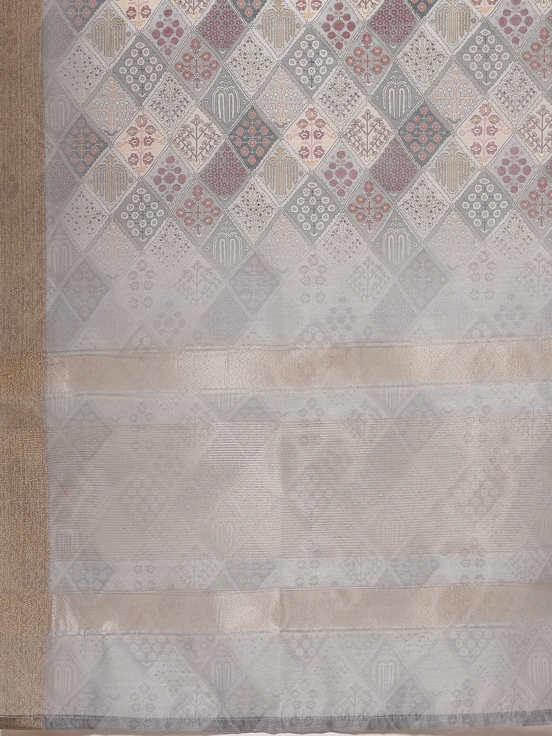 Neck Embroidered Chanderi Unstitched Suit Piece With Dupatta