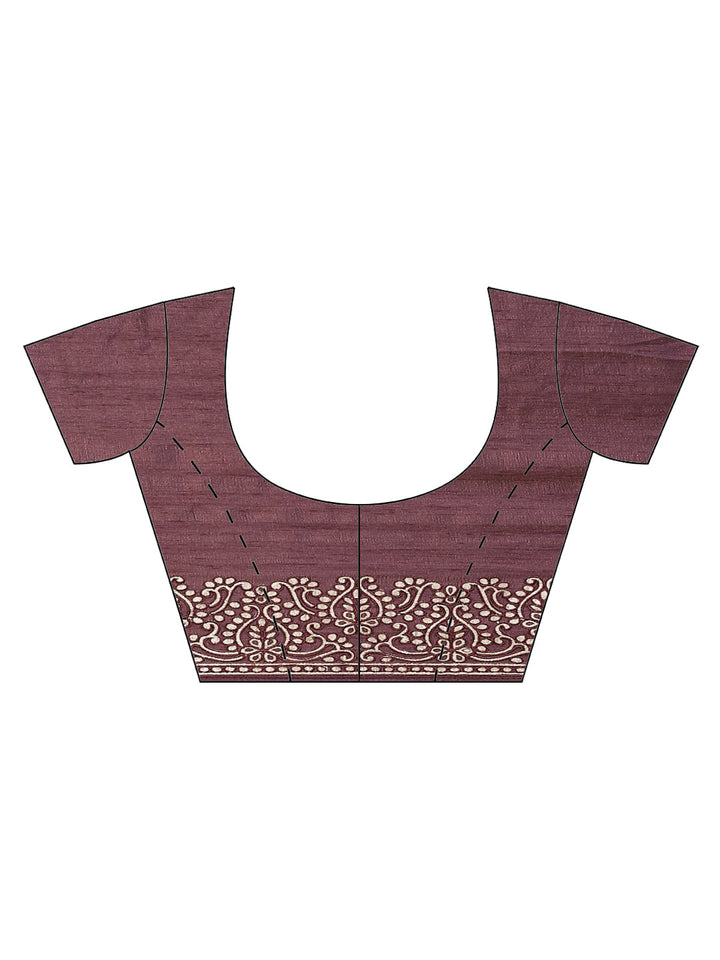 Dupion Silk Embroidery Saree