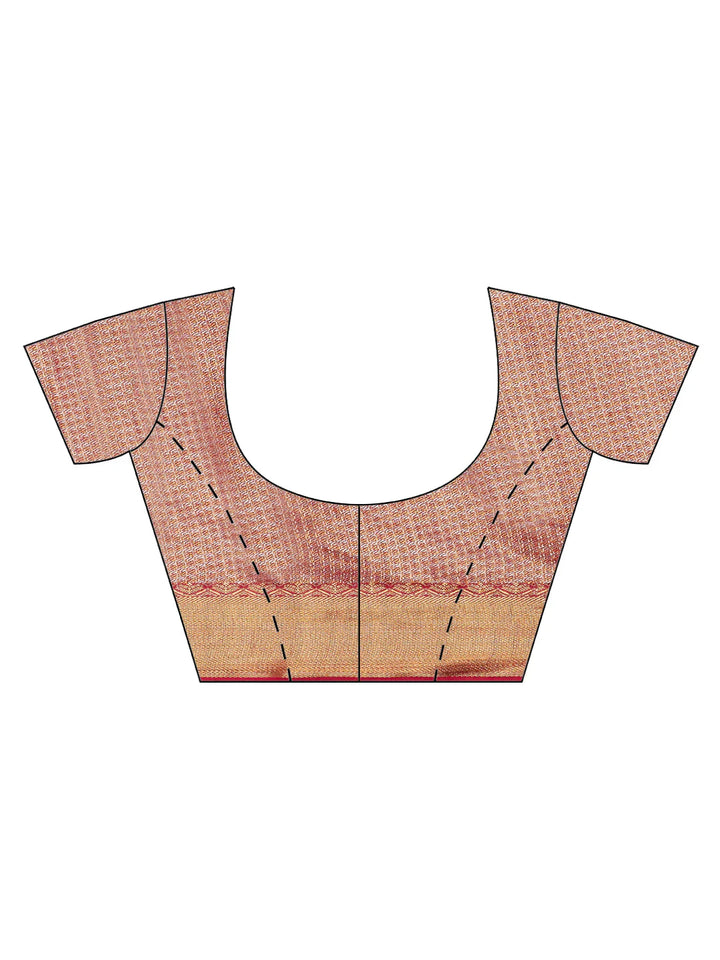 Brocade Zari Jaal Handloom Woven Saree