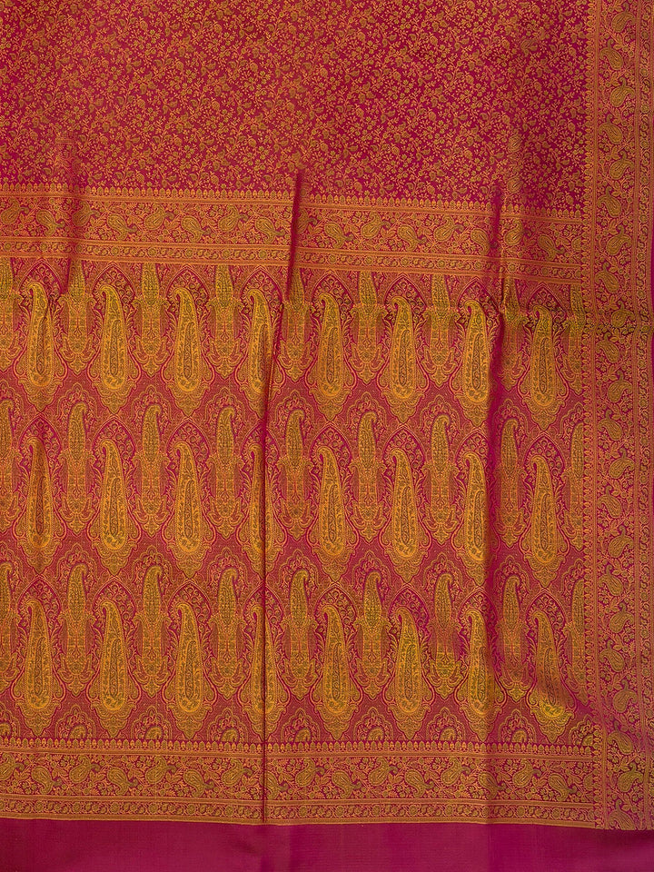 Rani Woven Design Satan Resham Banarasi Saree