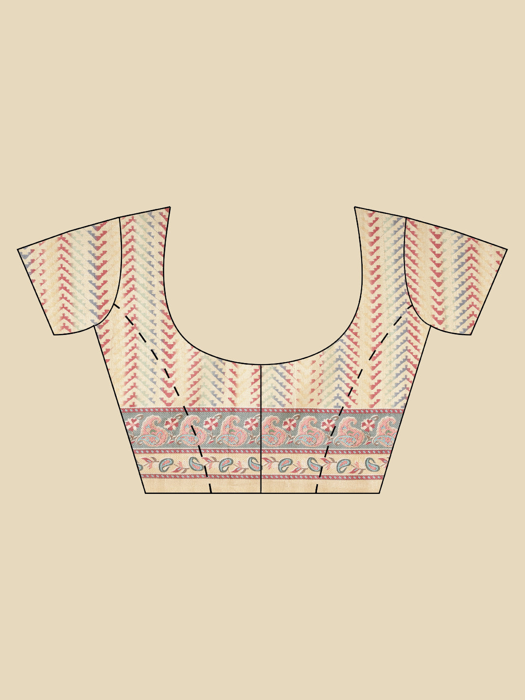 Printed Tussar Saree