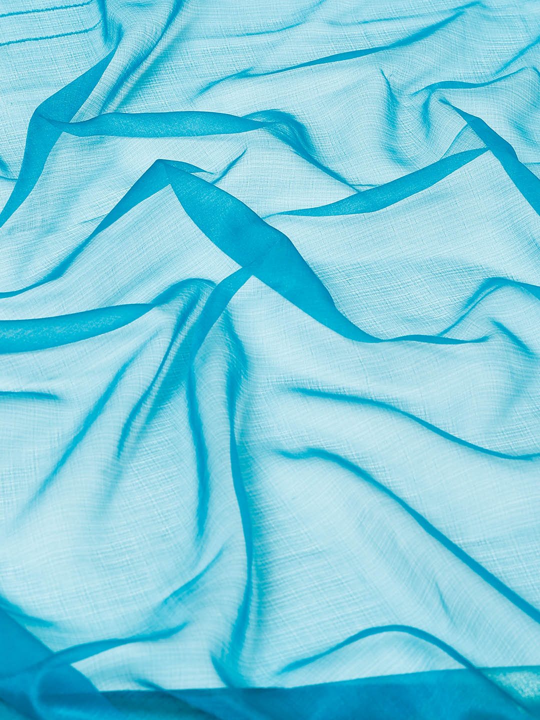 Plain Zari Border Organza Saree