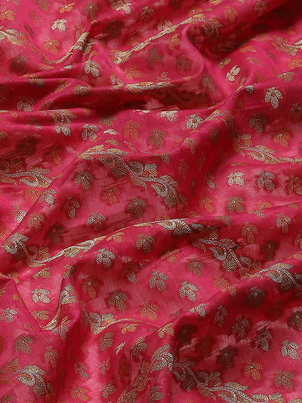 Zari Booti Cotton Woven Saree