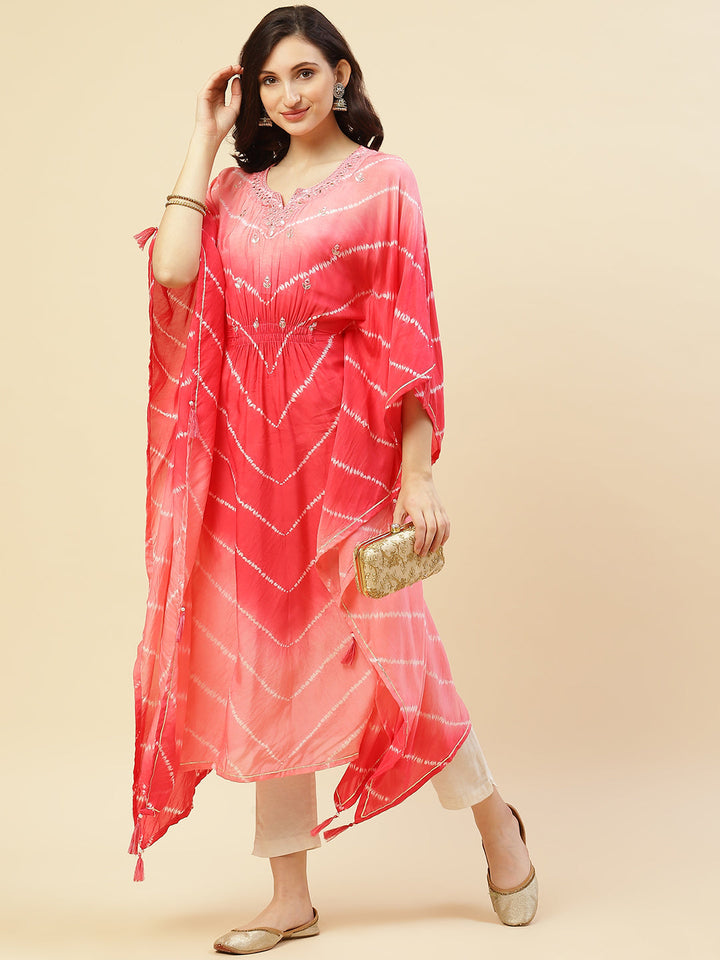 Printed Cotton Muslin Kaftan