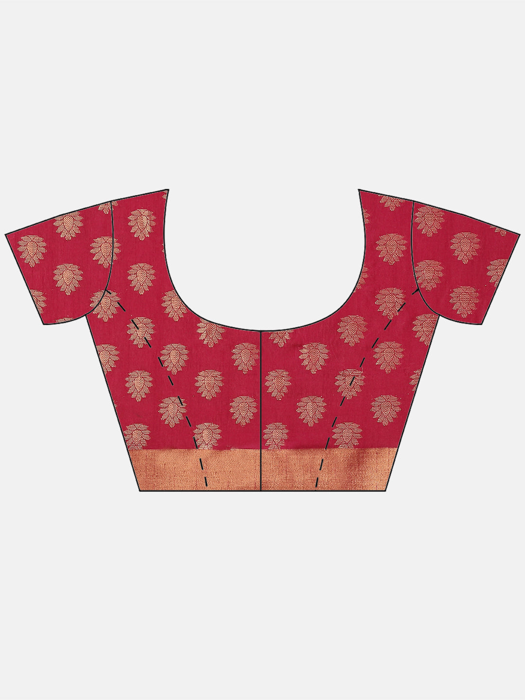Zari Border Booti Handloom Woven Saree