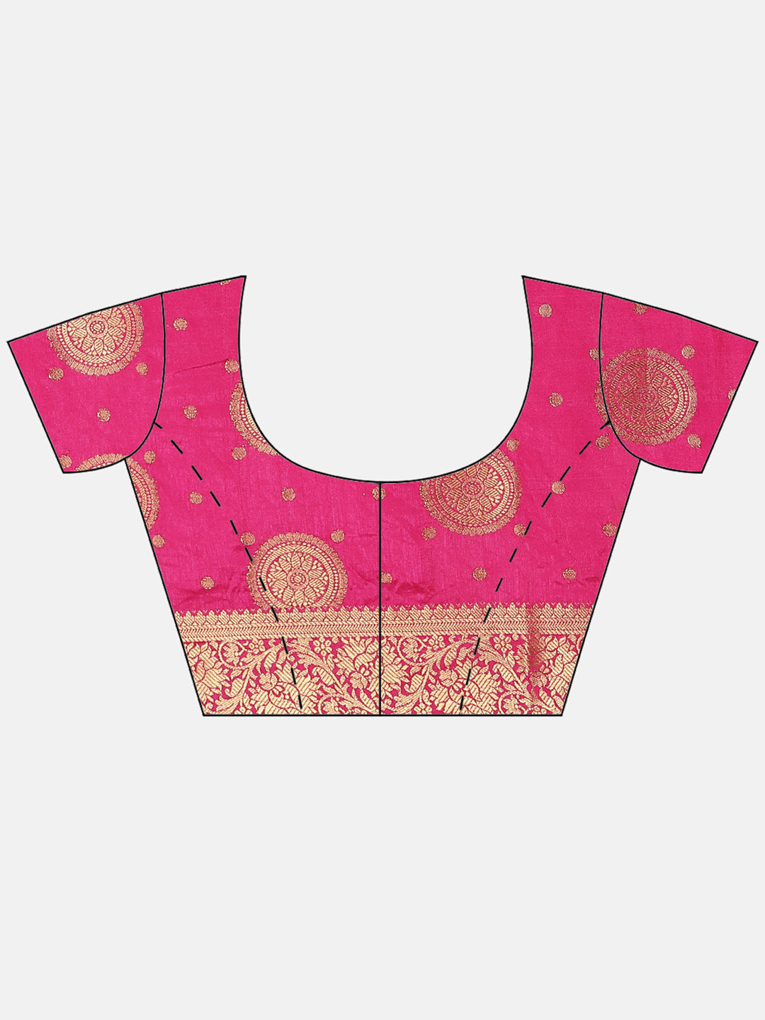Art Handloom Saree with Zari Border Booti