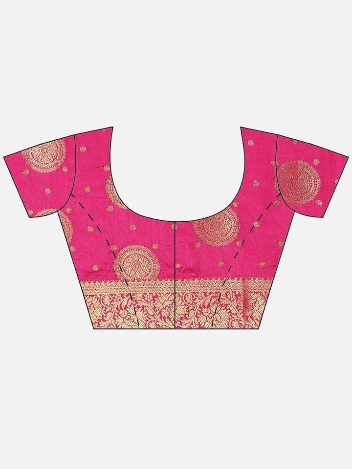 Art Handloom Saree with Zari Border Booti
