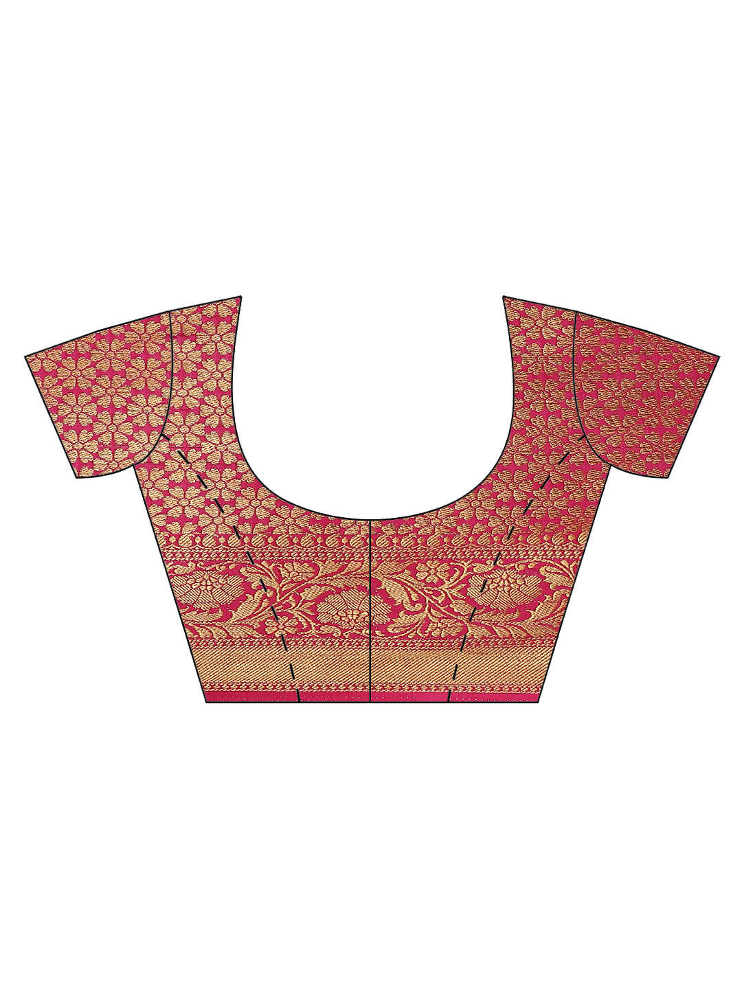 Plain Zari Border Handloom Woven Saree