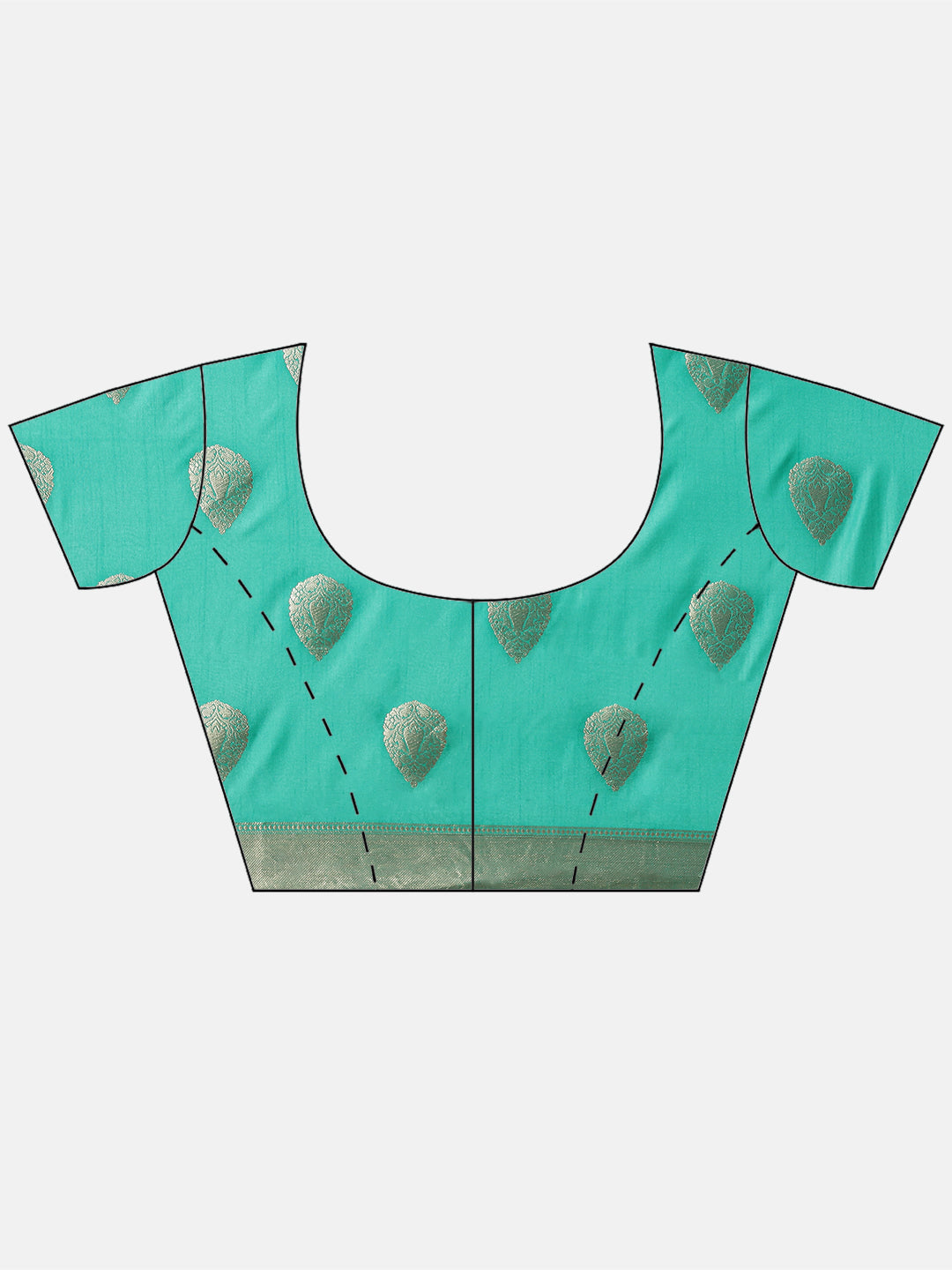 Zari Border Booti Handloom Woven Saree