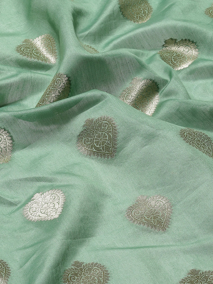 Zari Booti Cotton Woven Saree