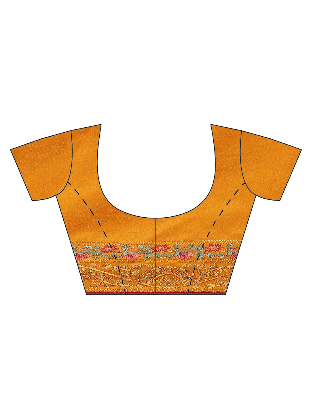 Resham Embroidered Chiffon Saree