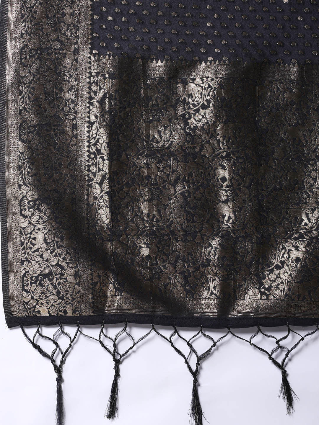 Zaari Jaal Crepe Saree