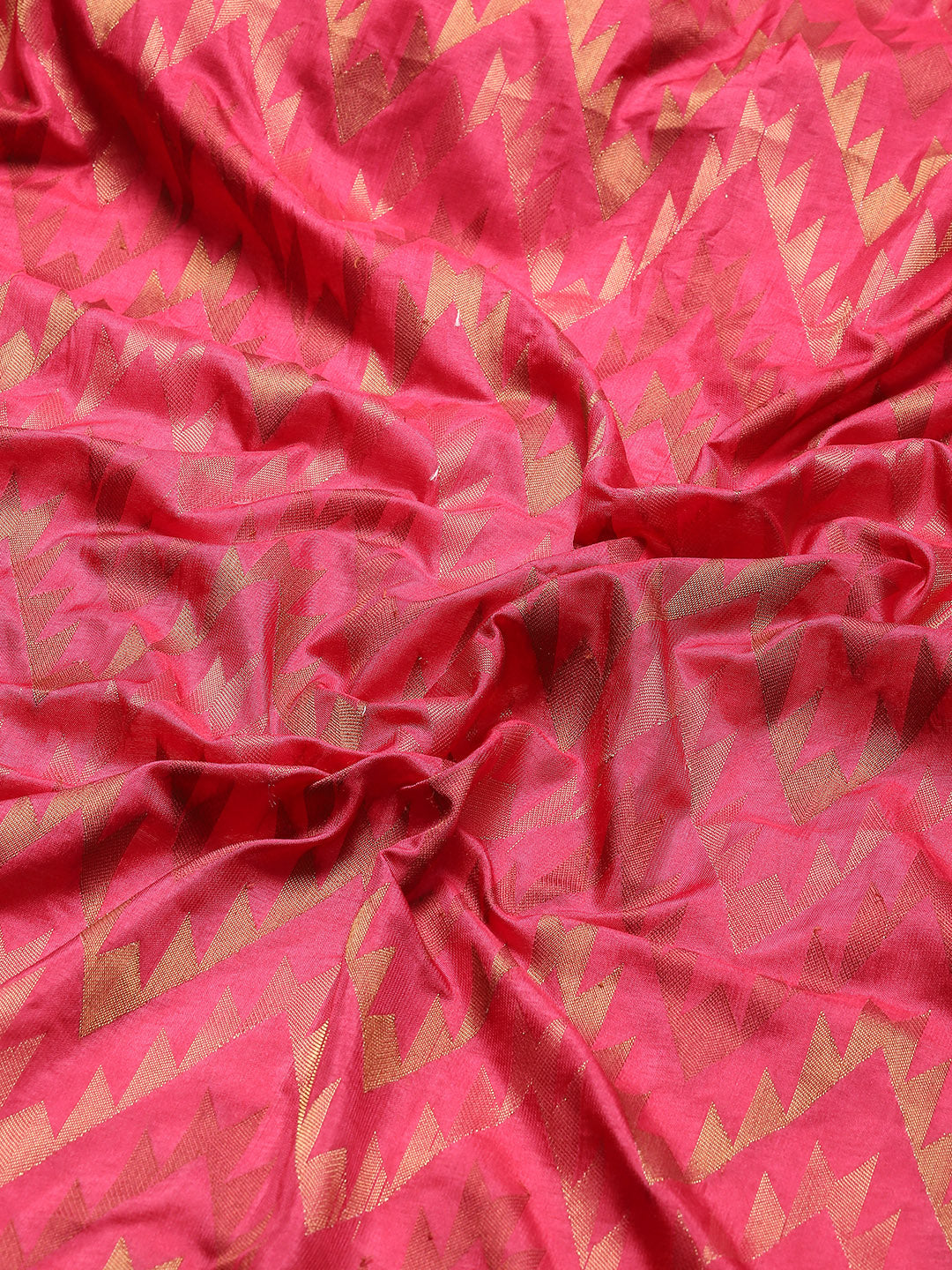 Leheriya Pattern Woven Handloom Saree