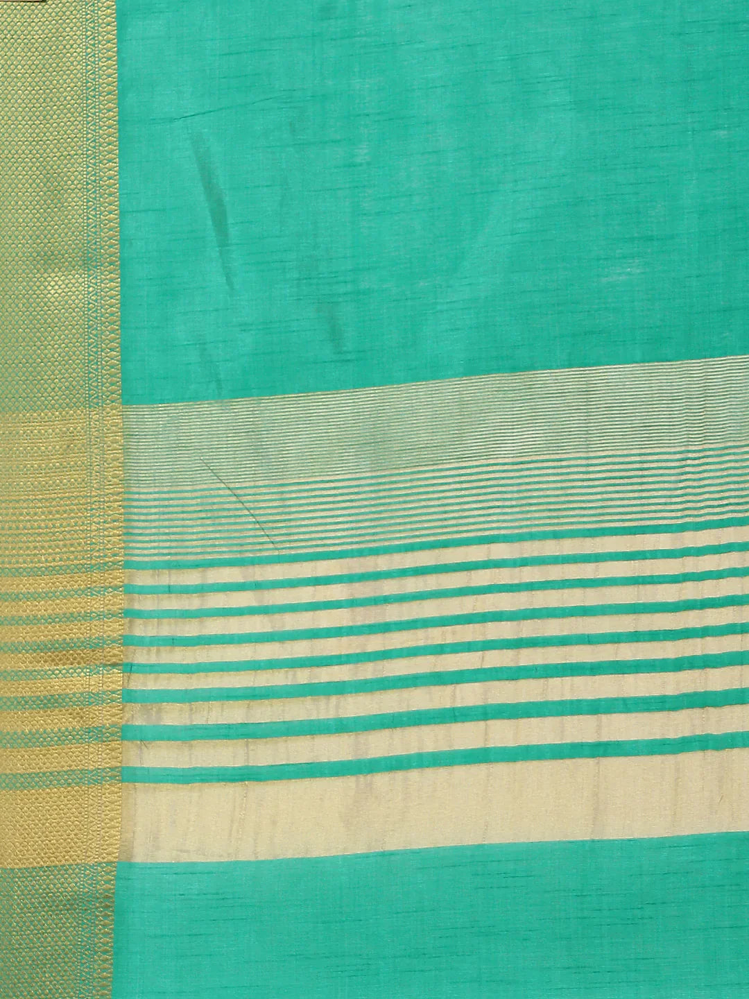 Plain Zari Border Handloom Woven Saree