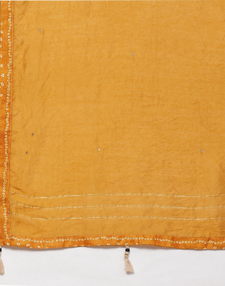 Cotton Bandhej Print Suit Piece