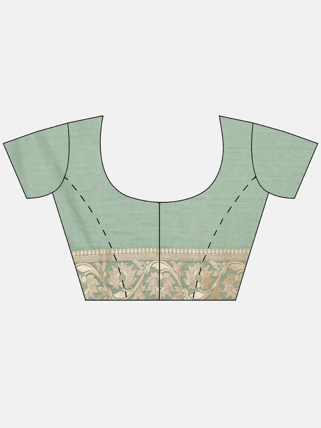 Bandhez Art Handloom Saree with Zari Jaal Border