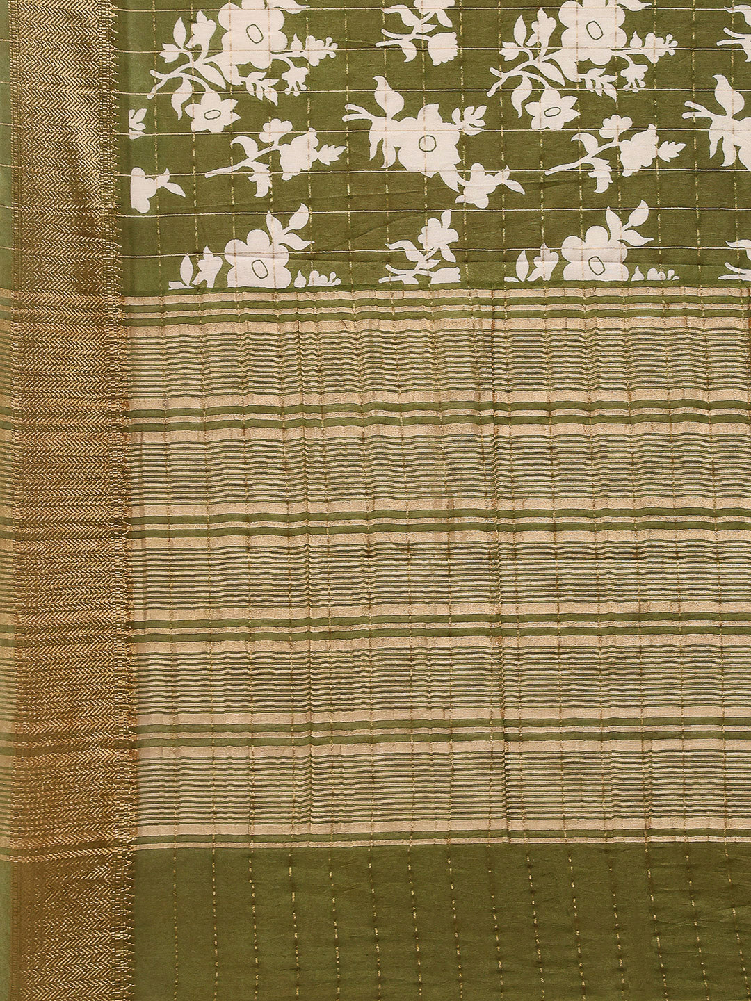 Floral Printed Art Silk Saree