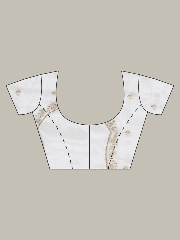 Sequence Embroidery Tissue Saree