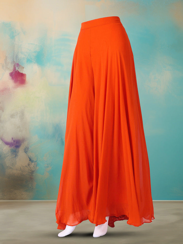 Embroidered Georgette Kurta With Pant &amp; Dupatta