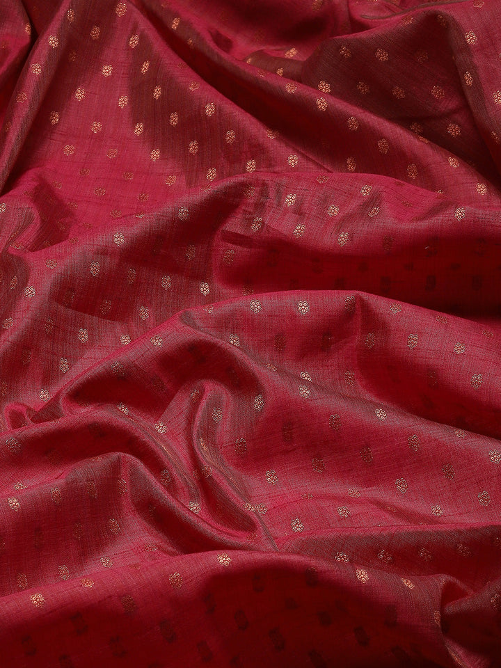 Zari Booti Woven Handloom Saree