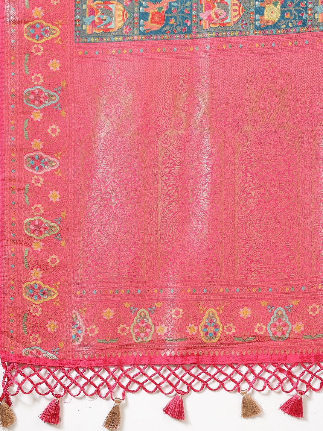 Woven Design Satin Saree
