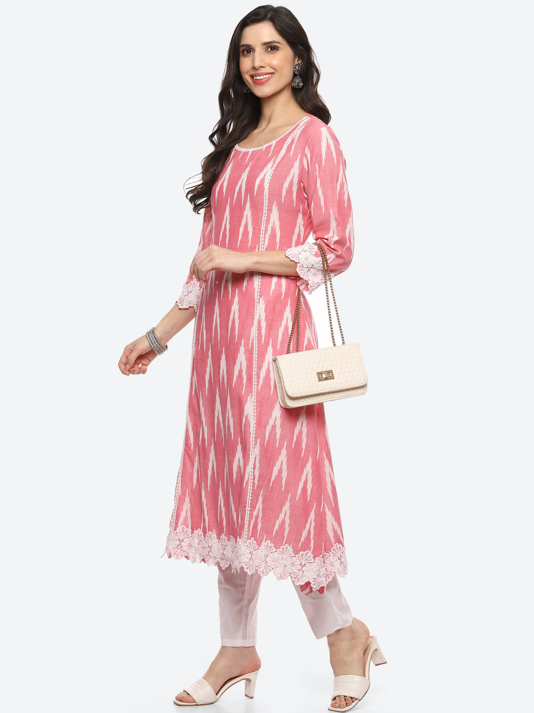 Printed Cotton Kurta With Pant