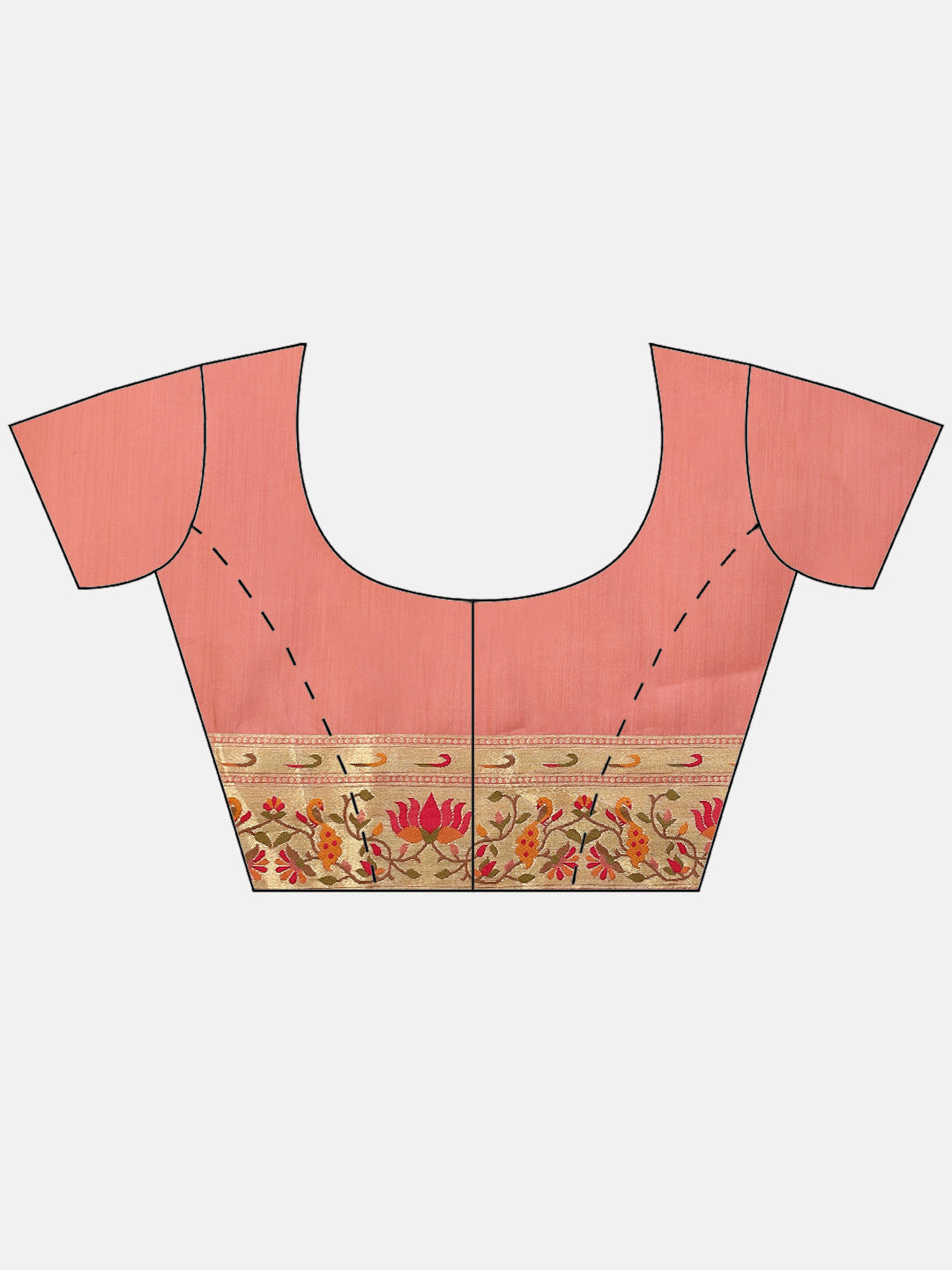 Zari Border Booti Handloom Woven Saree