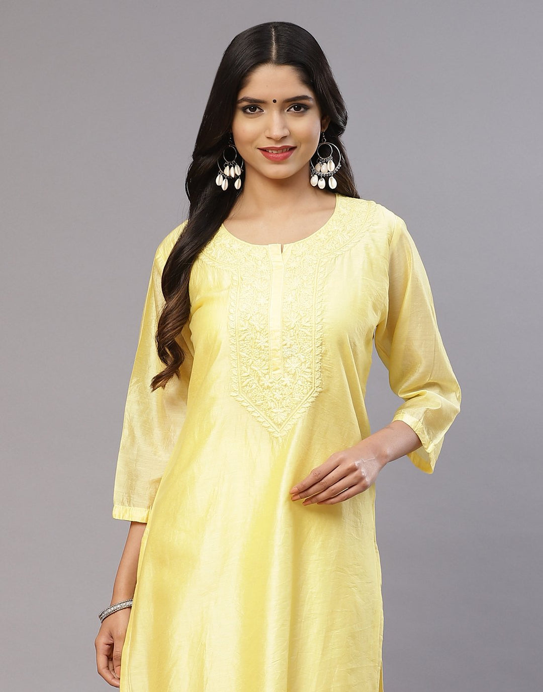 Cotton Chanderi Kurti