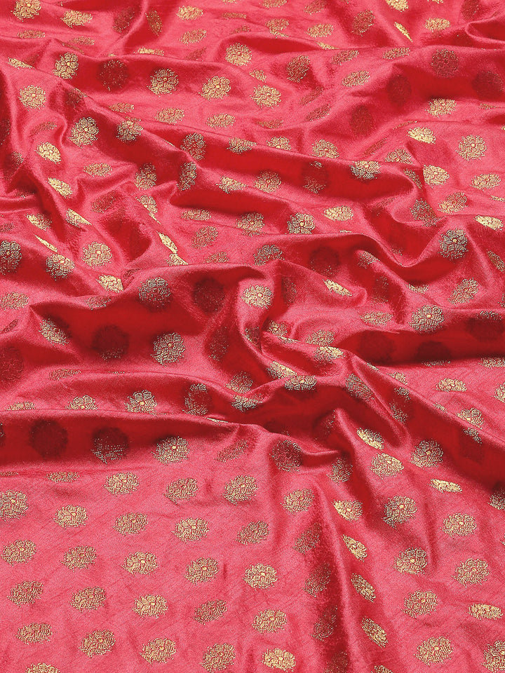 Zari Border Booti Woven Handloom Saree