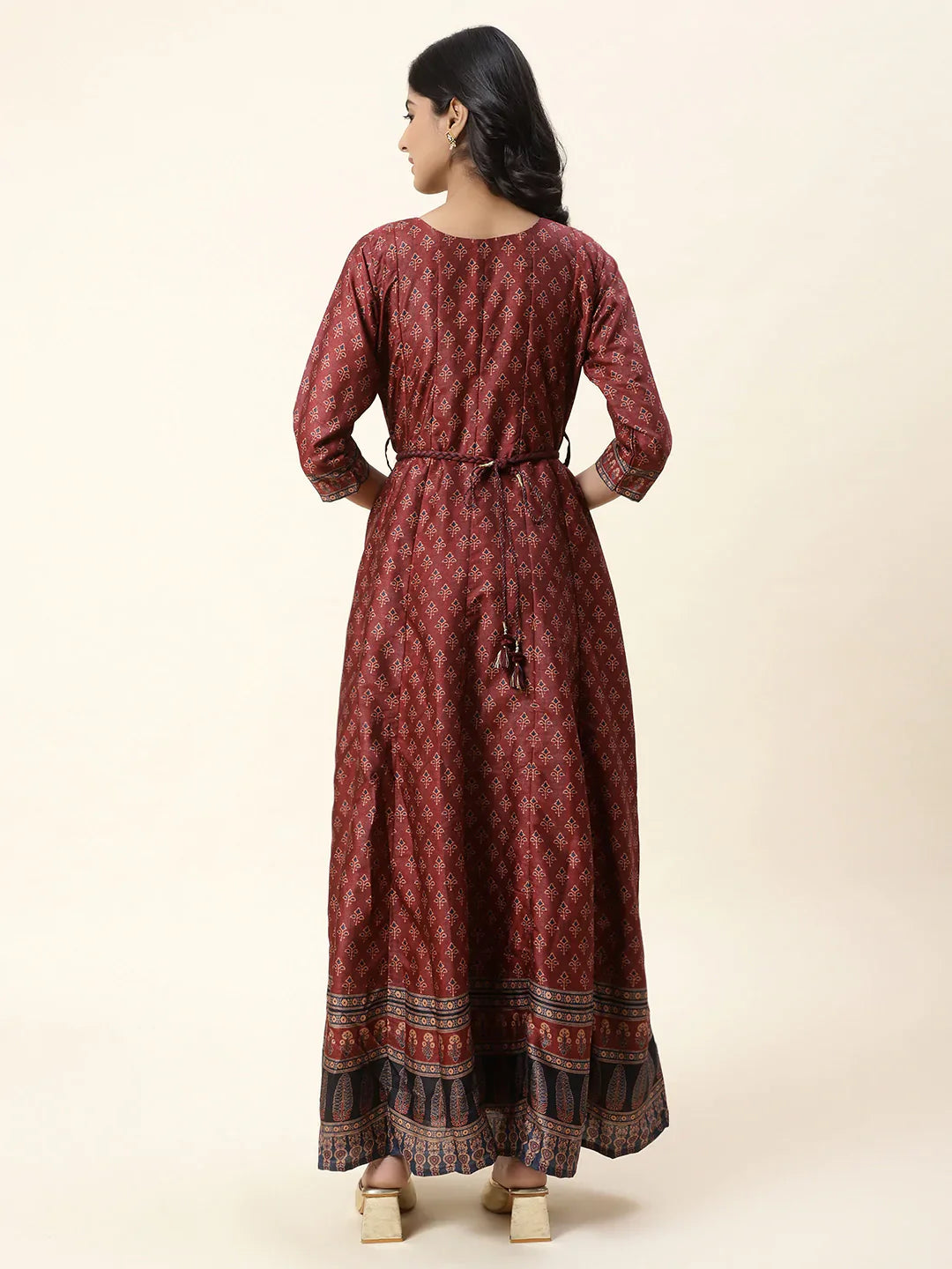 Printed Handloom Anarkali Kurta