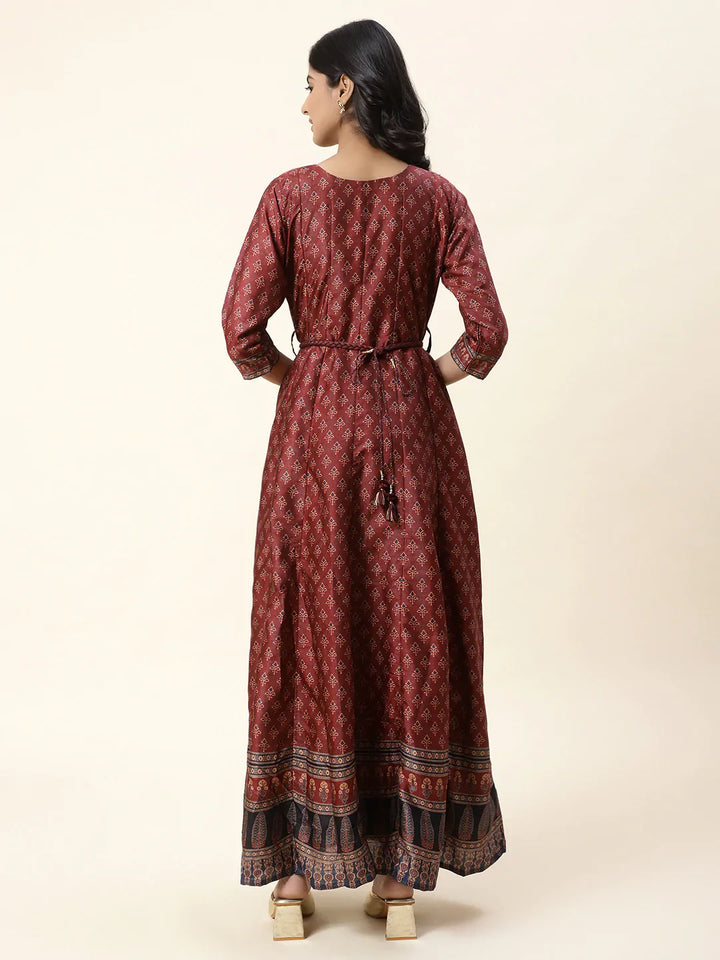 Printed Handloom Anarkali Kurta