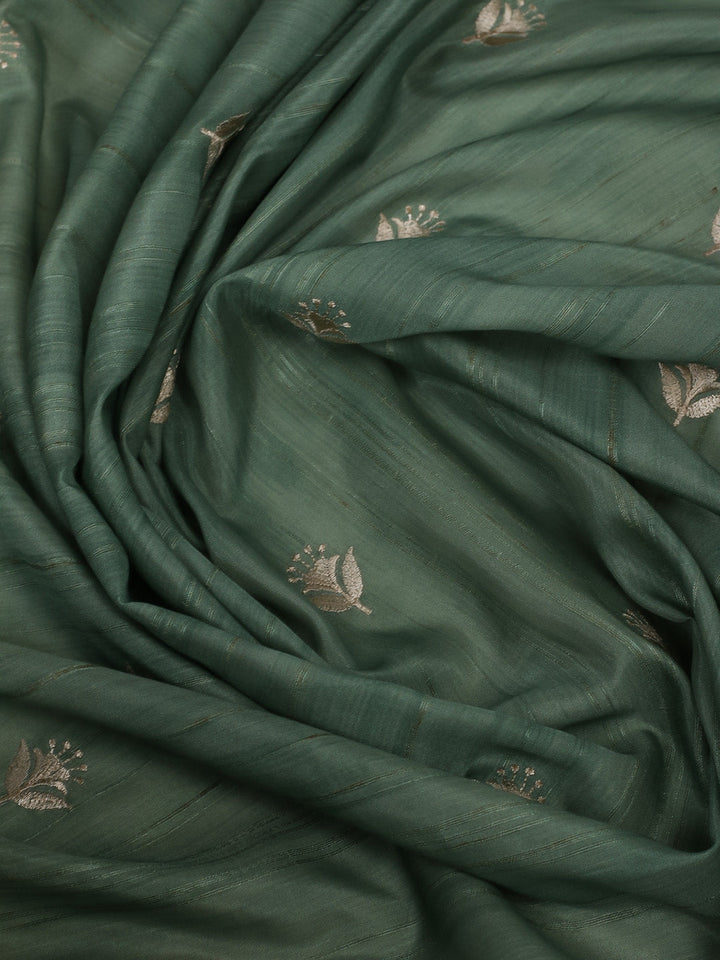 Printed &amp; Embroidered Booti Art Silk Saree